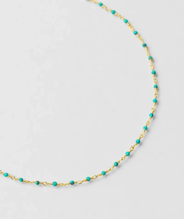 Collier inde lagon turquoise^Une A Une Sale