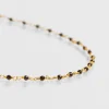 Collier inde noir brillant^Une A Une New