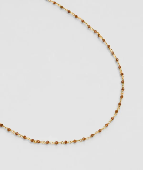 Collier Inde Pierre De Soleil^Une A Une Sale