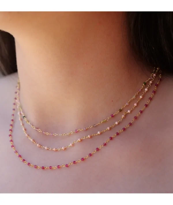 Collier inde tourmaline^Une A Une Best