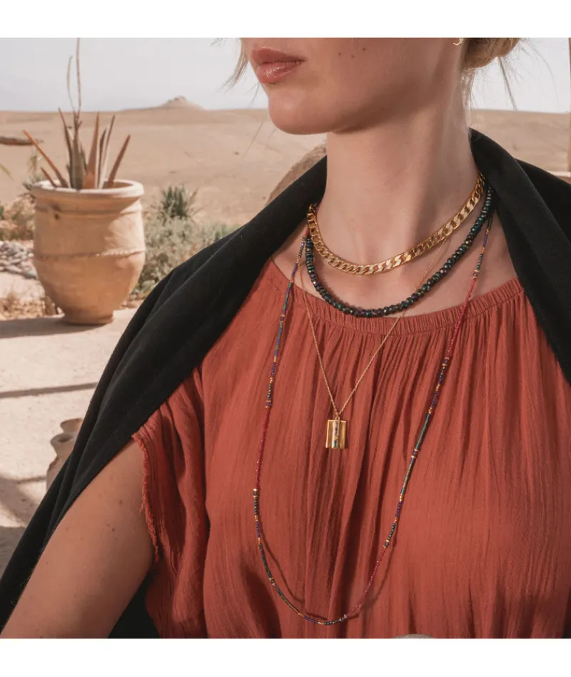 collier_isis_pyrite_verte_2.webp Collier Isis Pyrite Verte^Une A Une Hot