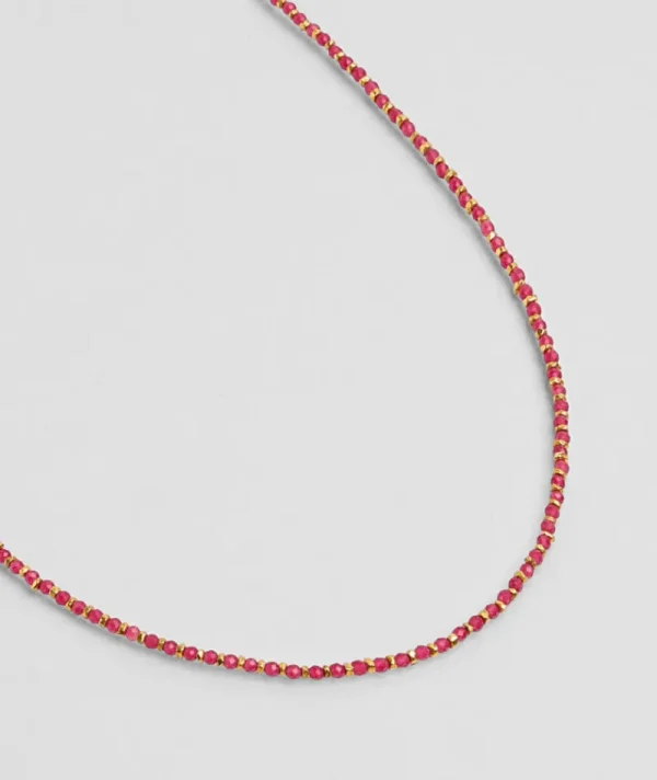 Collier Jaipur Agate Fushia^Une A Une Clearance
