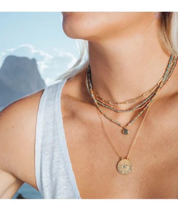 Collier jaipur corail^Une A Une Outlet