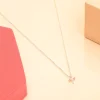 Collier Libellule Argent Orange^Une A Une New