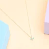 Collier libelulle argent turquoise^Une A Une Clearance