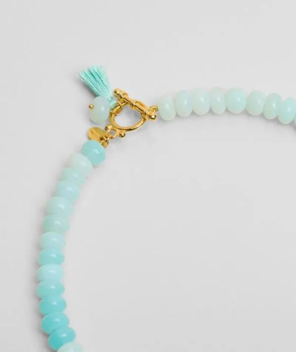 Collier Lollies Aqua Calcédoine^Une A Une Sale