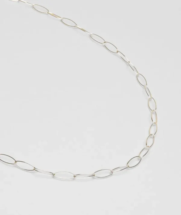 Collier long dina argent^Une A Une Fashion