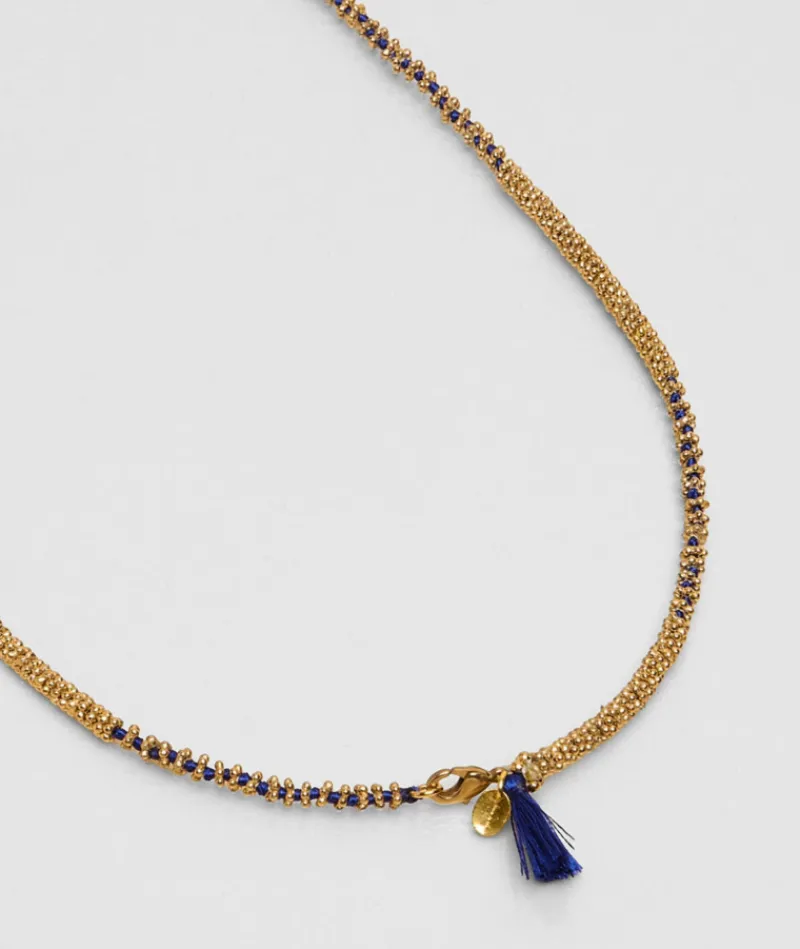 collier_mala_pompon_bleu_0.webp Collier Mala Pompon Bleu^Une A Une Hot