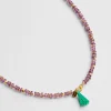 Collier Mala Pompon Pierre Améthyste^Une A Une Clearance
