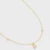 Collier Mini Moon Blanc^Une A Une Discount