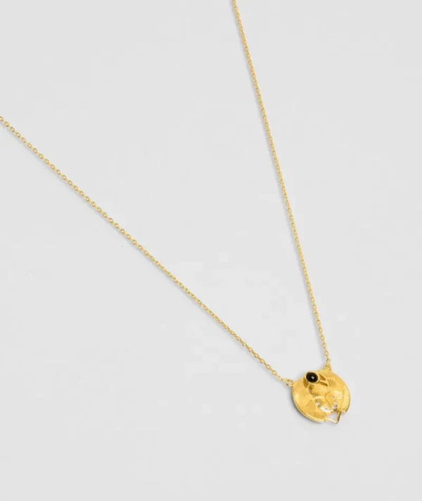 Collier Scarabée Noir^Une A Une Discount