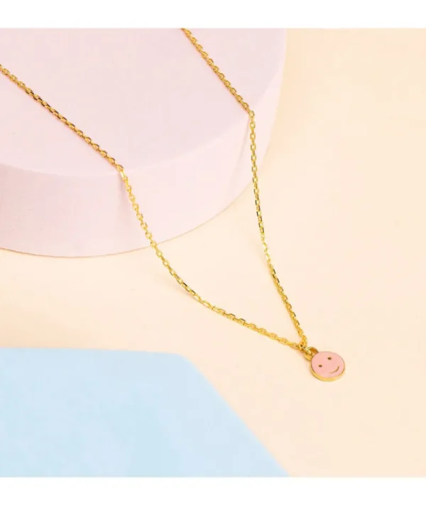 Collier Smiley Rose Fluo^Une A Une Best