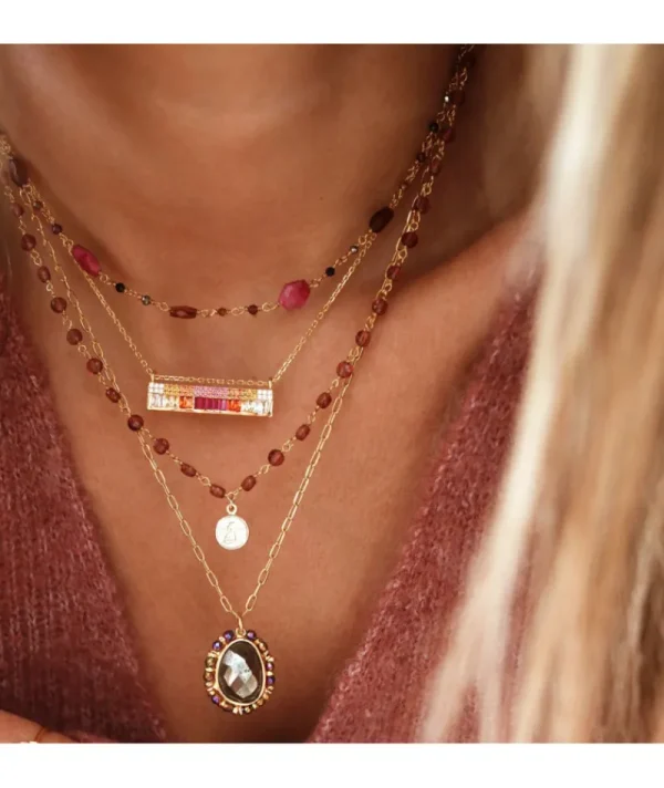 Collier Sunset Rose^Une A Une Sale