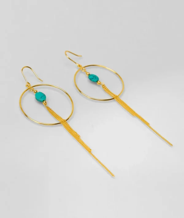 Creoles cube turquoise^Une A Une New