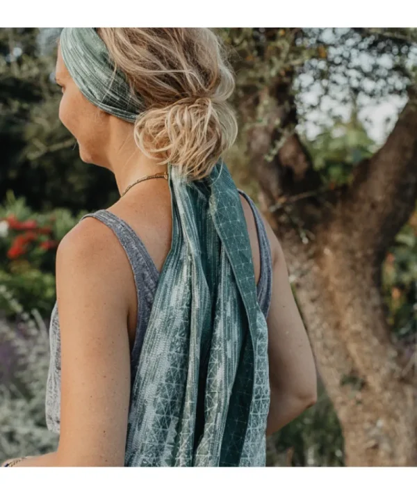 Foulard soie vert^Une A Une Outlet