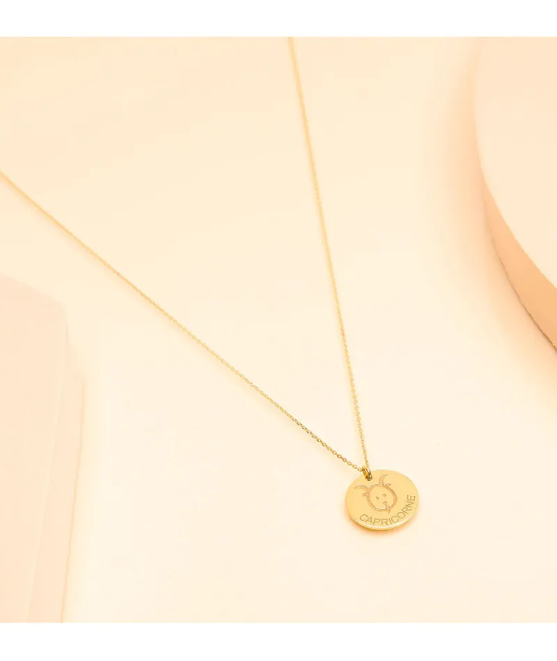 medaille_zodiaque_caprico_0.webp Medaille zodiaque CAPRICORNE^Une A Une Fashion