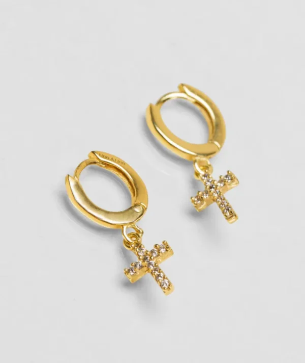 Mini creoles croix^Une A Une Fashion