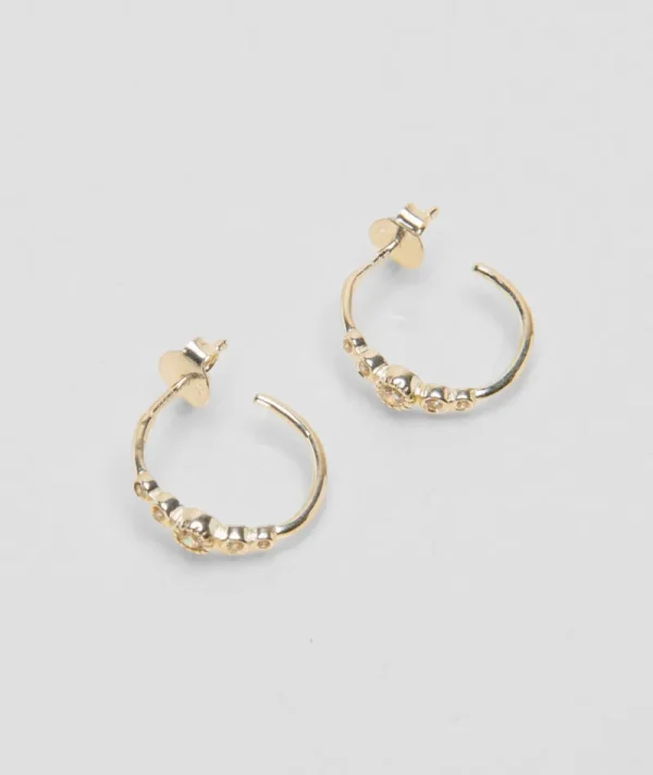 Mini creoles tatoo argent blanc^Une A Une Outlet