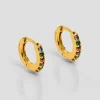 Mini Créoles Zircons Multi^Une A Une Sale