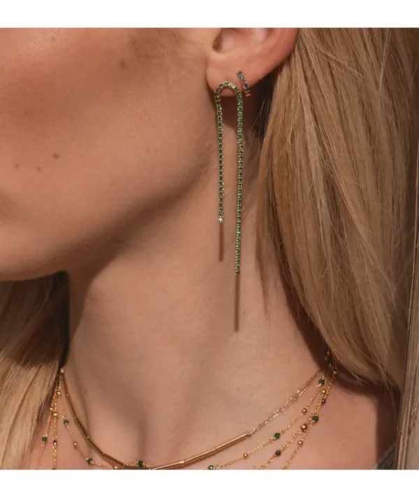 Mini Créoles Zircons Multi^Une A Une Sale