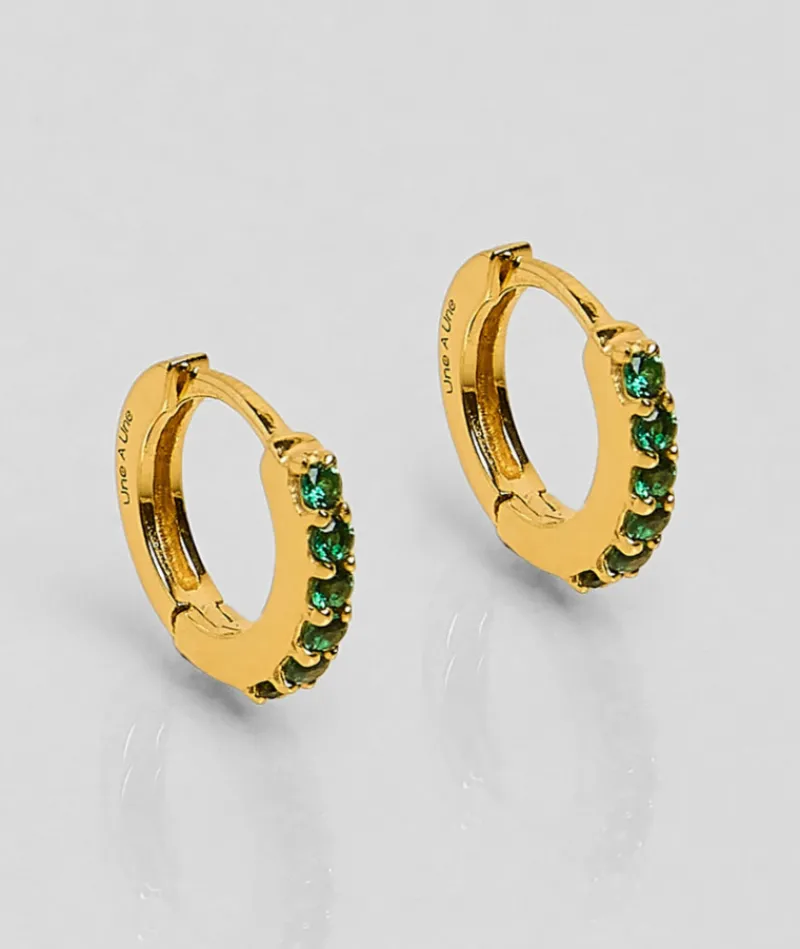 mini_croles_zircons_vert_0.webp Mini Créoles Zircons Vert^Une A Une Discount