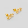 Puces crystal multi blanc^Une A Une Hot