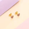 Puces D'oreilles Coeur Paillette Rose^Une A Une Sale