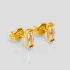 Puces d'oreilles crystal blanc^Une A Une Outlet