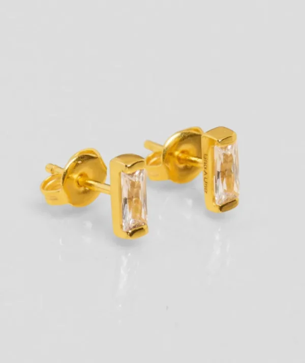 Puces d'oreilles crystal blanc^Une A Une Outlet