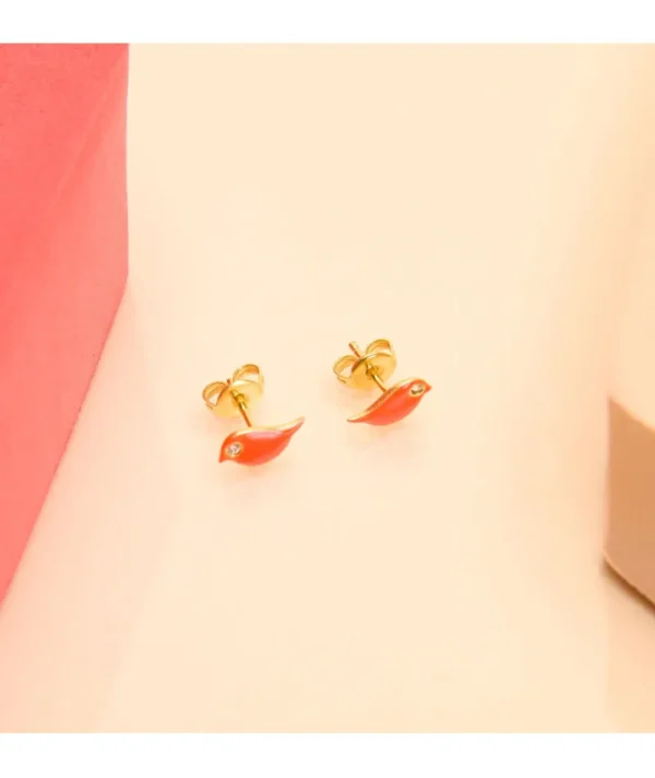 Puces d'oreilles oiseau orange^Une A Une Best
