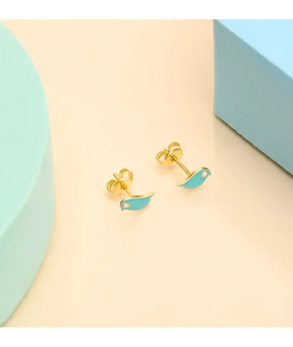 Puces d'oreilles oiseau turquoise^Une A Une Best