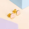 Puces D'oreilles Smiley Rose Fluo^Une A Une Fashion
