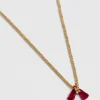 Sautoir Mala Pompon Bordeaux^Une A Une Outlet