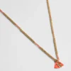 Sautoir Mala Pompon Rose Fluo^Une A Une Best