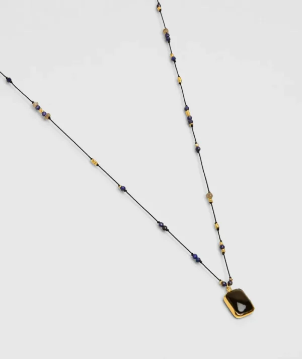 Sautoir Pondy Onyx Noir^Une A Une Outlet